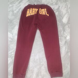 Fashion nova maroon sweatpants